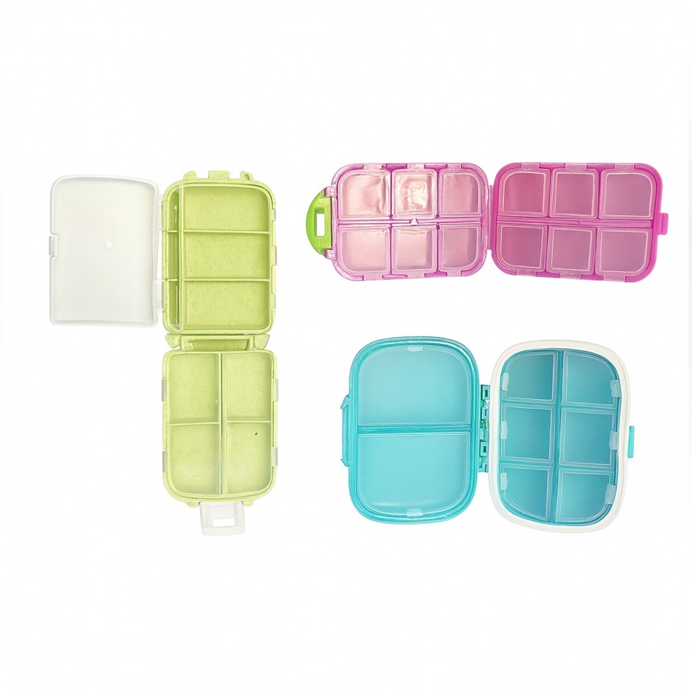 Colorful Travel Pill Organization Container Set - Picture 2 of 4